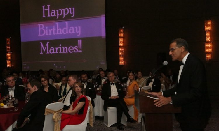 Ambassador Verma at the United States Marine Corps 241st Anniversary Ball