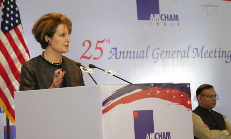 Remarks by Chargé Carlson at Annual General Meeting of American Chamber of Commerce in India