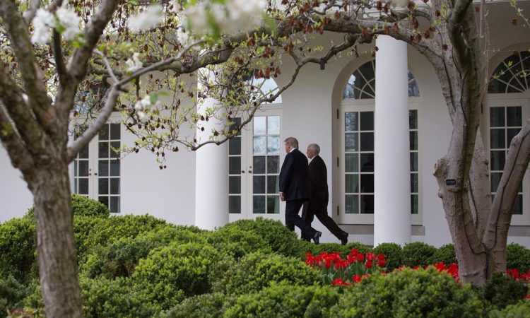 whitehouse instagram President Donald J. Trump and Vice President Mike Pence walk along the West Colonnade en route to the Oval Office at the White House in Washington, D.C.