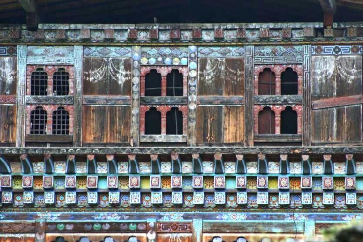 Photo of Bhutan’s historic 19th century Wangduechhoeling Palace in Bumthang