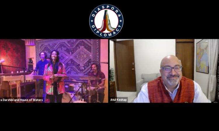 Grammy-nominated Indian American singer Priya Darshini and the House of Waters band performed live from New York on Wednesday (August 18); U.S. Mission to India Chargé d’Affaires Ambassador Atul Keshap welcomed the group as part of Mission India’s #DiasporaDiplomacy series.